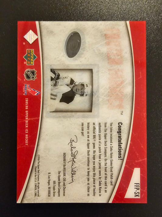 2005-06 Upper Deck Ice - Frozen Fabrics - Patch - Saku Koivu # FFP-SK /50