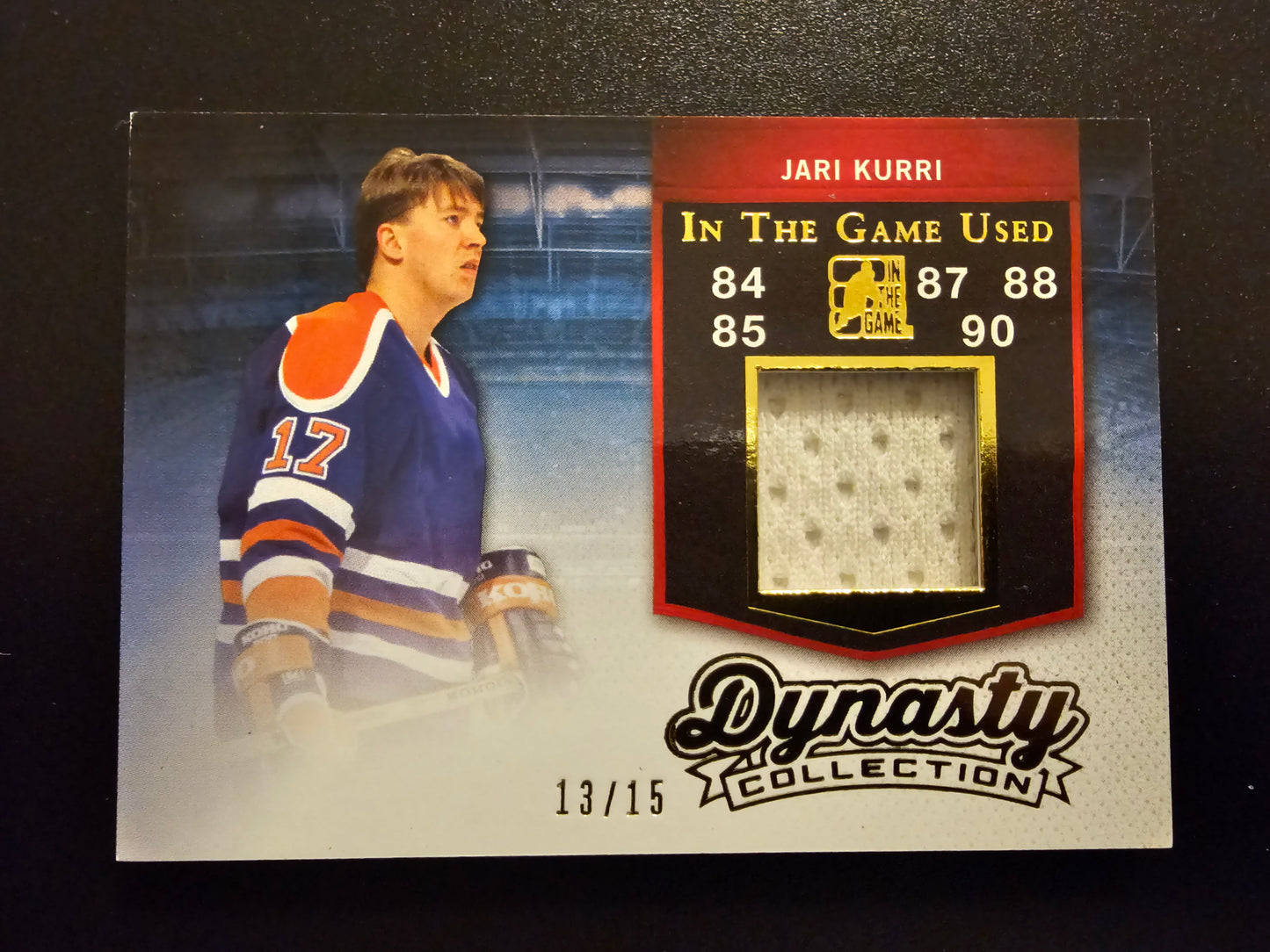2014-15 In the Game Used - Dynasty Collection - Gold - Jari Kurri #DC-JK1 /15