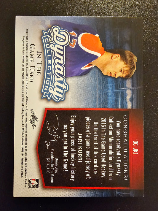 2014-15 In the Game Used - Dynasty Collection - Gold - Jari Kurri #DC-JK1 /15
