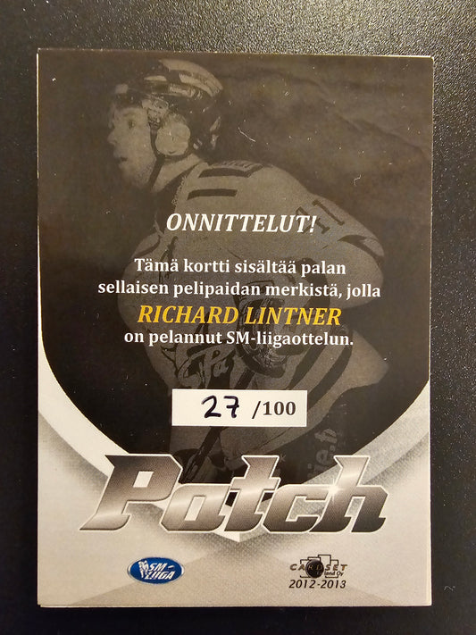 2012-13 Cardset Patch - Richard Lintner /100