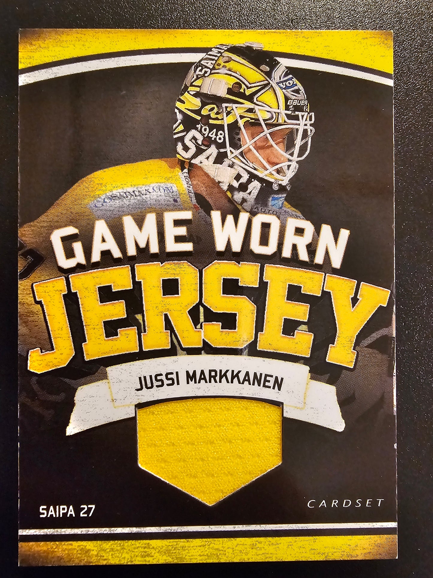 2013-14 Cardset - Game Worn Jersey - Jussi Markkanen /128