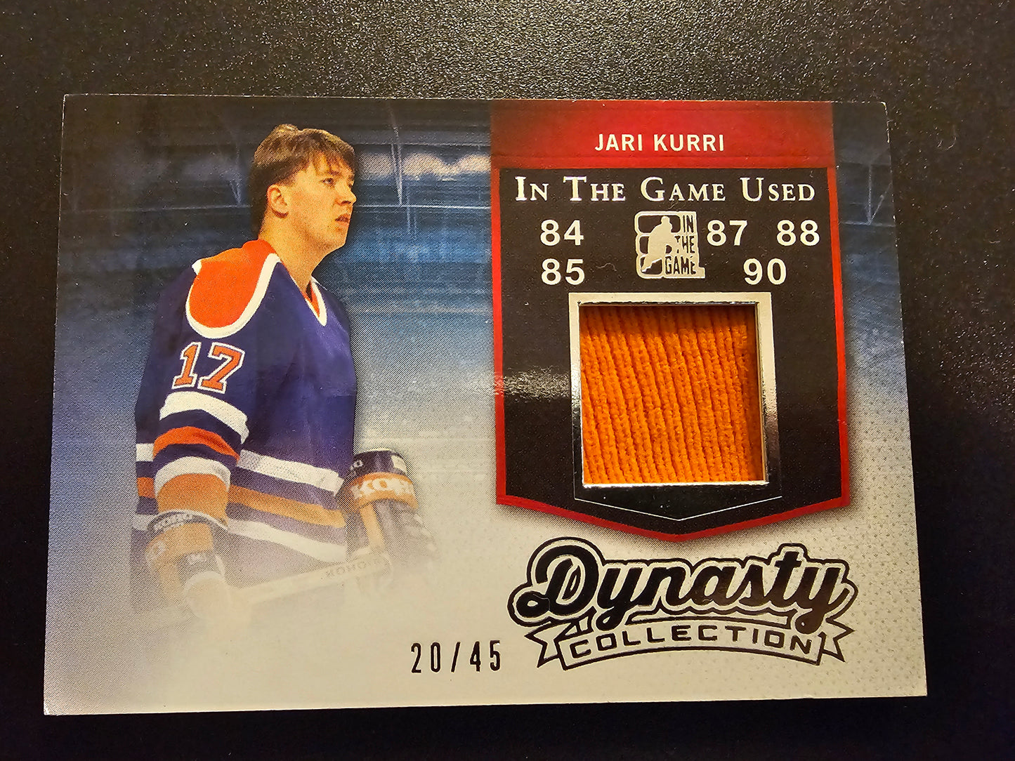 2014-15 In the Game Used - Dynasty Collection - Silver - Jari Kurri #DC-JK1 /45