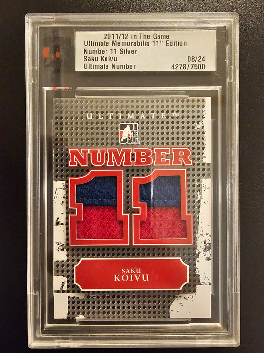 2011-12 In the Game Ultimate Memorabilia 11th edition Number 11 Silver Saku Koivu /24
