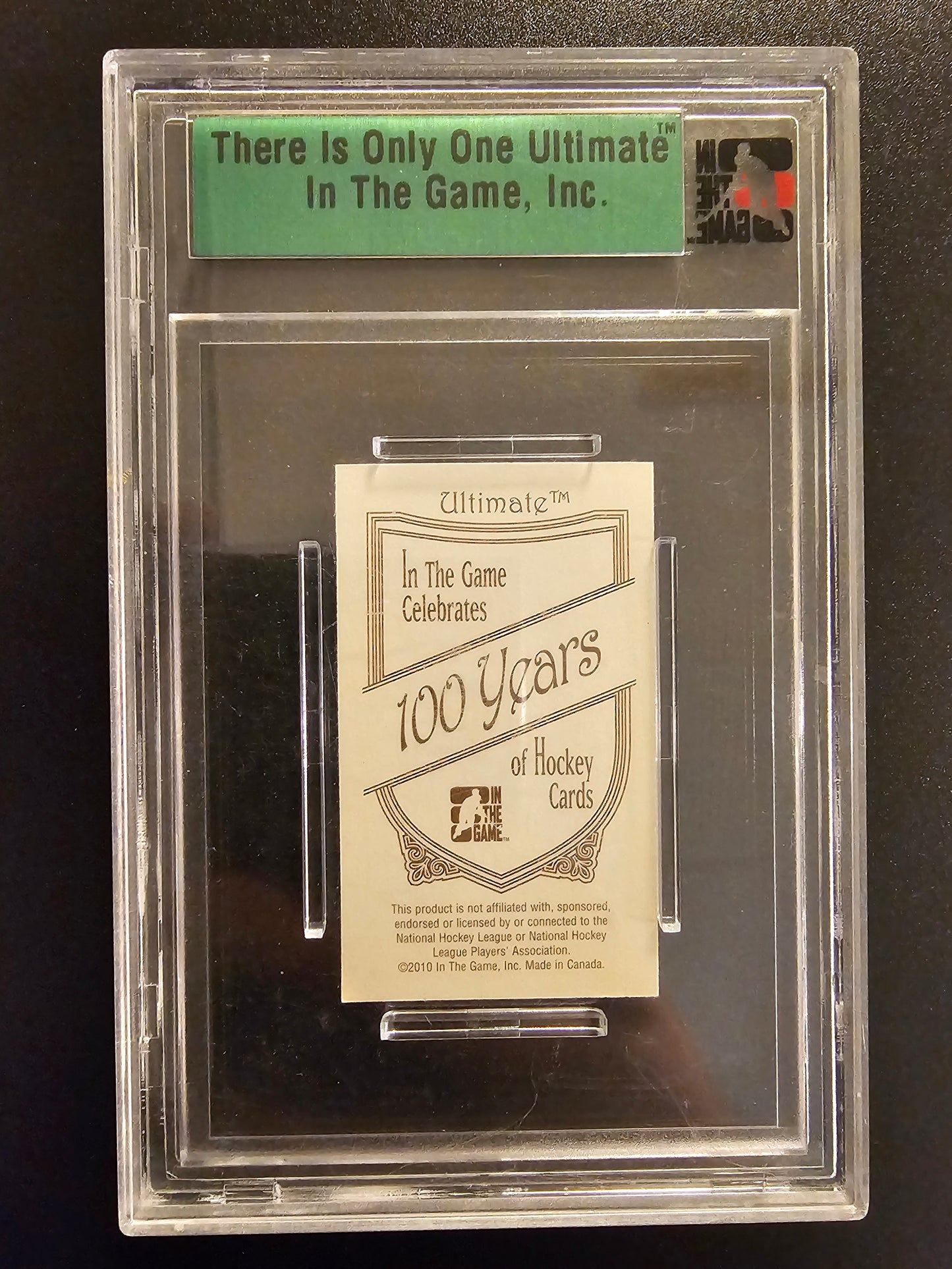 2010-11 In The Game Ultimate Memorabilia 10th edition Miikka Kiprusoff Ultimate Number /10