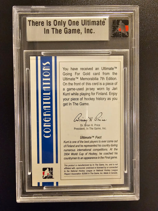 2006-07 In The Game Ultimate Memorabilia 7th edition Jari Kurri Going For Gold Silver /25