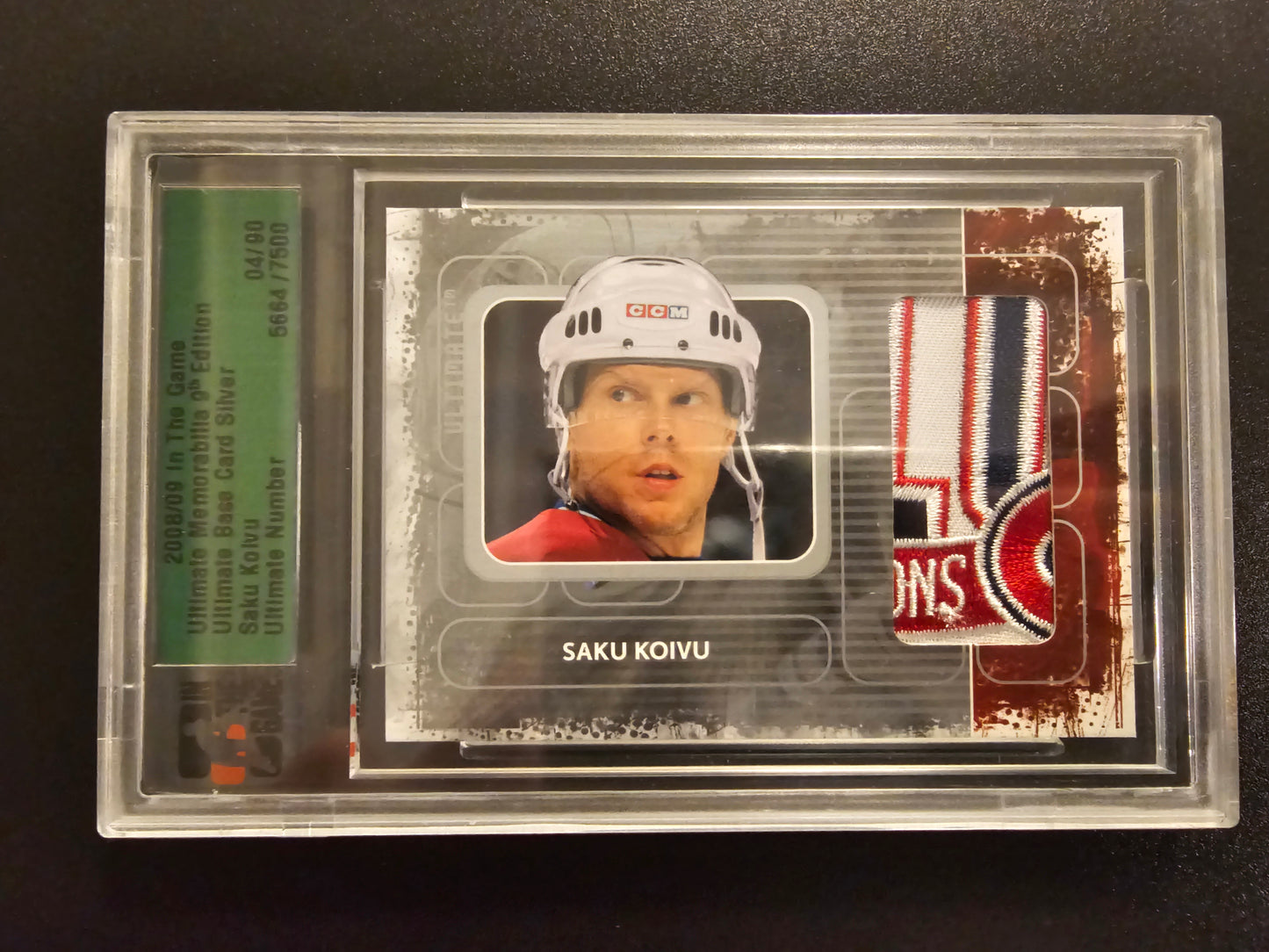 2008-09 In The Game Ultimate Memorabilia 9th Edition Saku Koivu /90