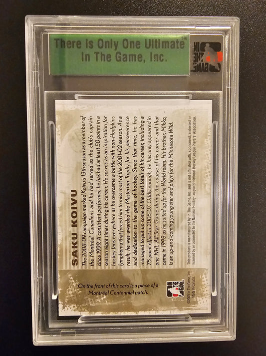 2008-09 In The Game Ultimate Memorabilia 9th Edition Saku Koivu /90