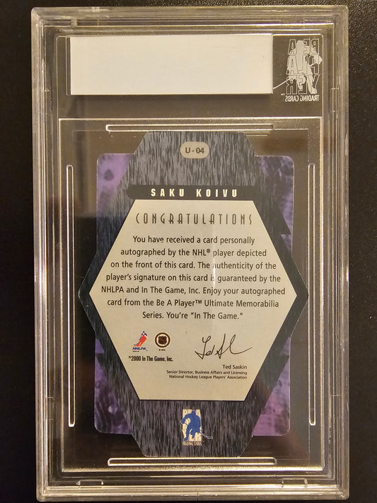 2000-01 In the Game Be A Player Ultimate Memorabilia - Silver Autographs Saku Koivu #4 /90