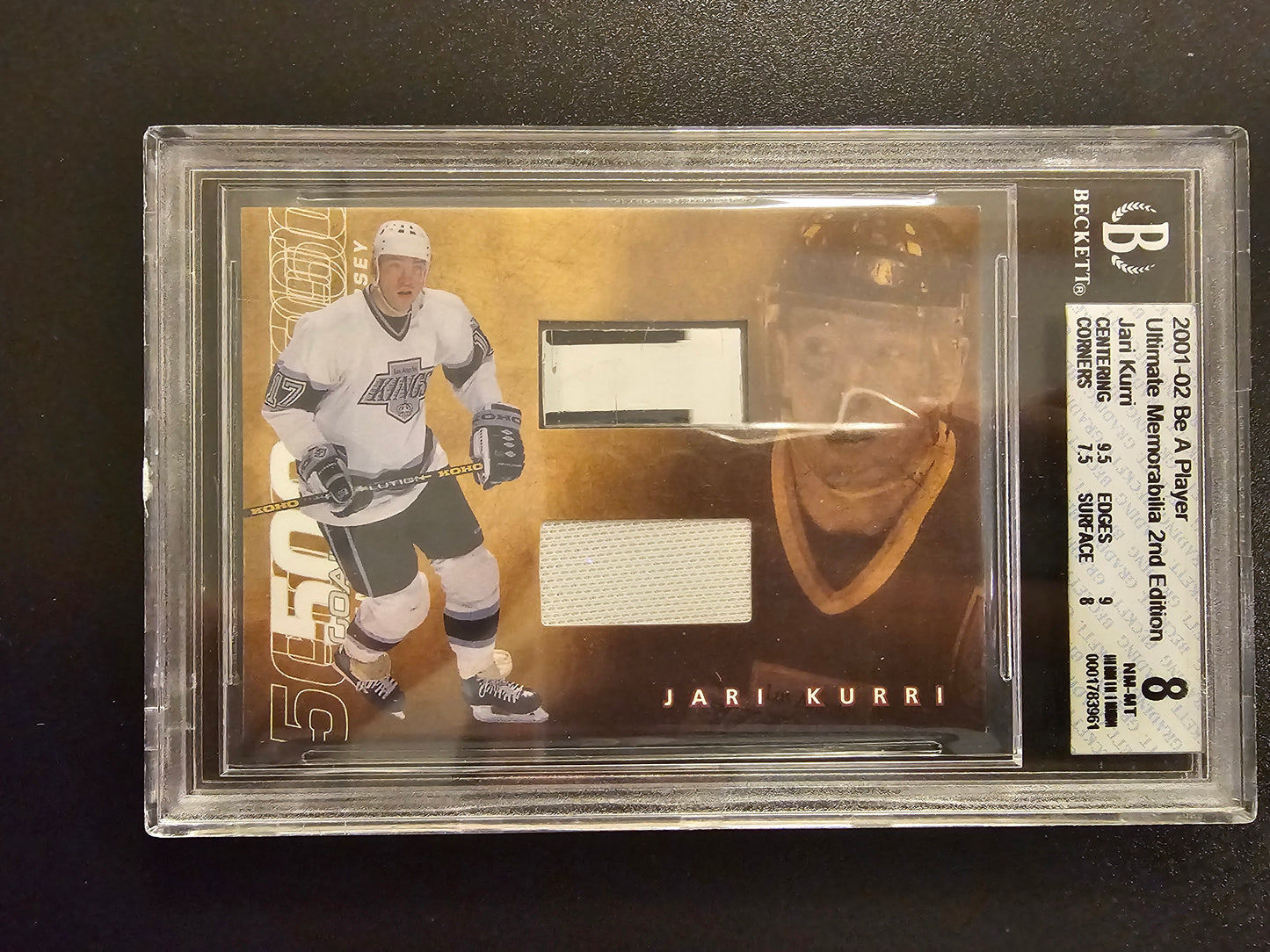2001-02 In the Game Ultimate Memorabilia 2nd Edition Jari Kurri BGS 8 /40