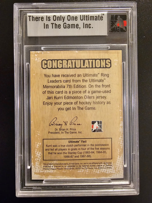 2006-07 In the Game Be A Player Ultimate Memorabilia 7th Edition - Ring Leaders Silver Jari Kurri /25