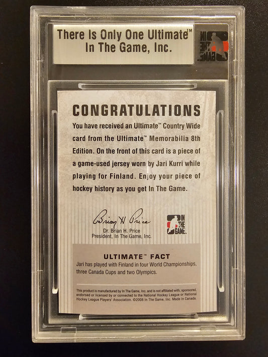2007-08 In the Game Be A Player Ultimate Memorabilia 8th Country Wide Silver Jari Kurri /24