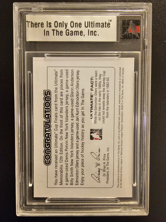 2012-13 In the Game Be A Player Ultimate Memorabilia 12th Edition Cup Finals Silver Denis Potvin / Billy Smith / Glenn Anderson / Jari Kurri /24