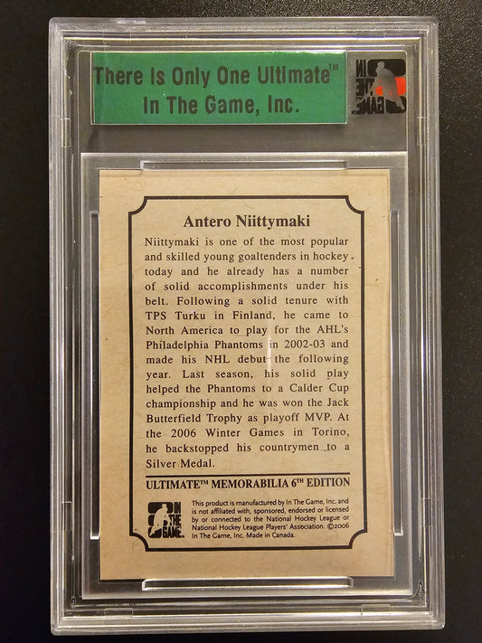 2005-06 In the Game Be A Player Ultimate Memorabilia 6th Edition - Base Card Series Four Antero Niittymaki /30