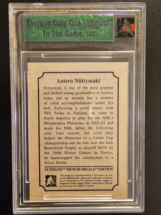2005-06 In the Game Be A Player Ultimate Memorabilia 6th Edition - Base Card Series Three Antero Niittymaki /40