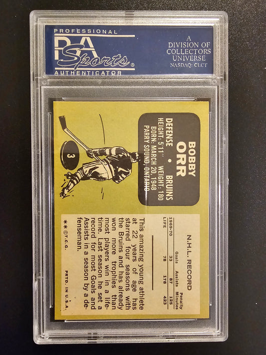 1970-71 Topps Bobby Orr #3 PSA 8 (OC)