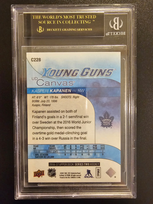 2016-17 Upper Deck - UD Canvas - Kasperi Kapanen #C228 BGS 10 Black Label RY