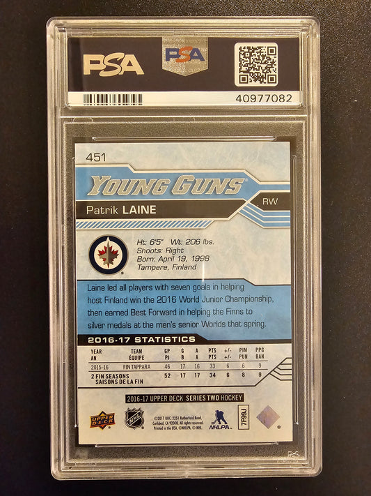 2016-17 Upper Deck - Patrik Laine #451 PSA 10 RC