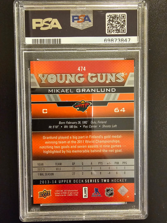 2013-14 Upper Deck - Young Guns - Mikael Granlund #474 PSA 10 RC