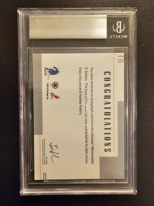 2002-03 In the Game Be A Player Ultimate Memorabilia 3rd Edition - Silver Autograph Saku Koivu /30