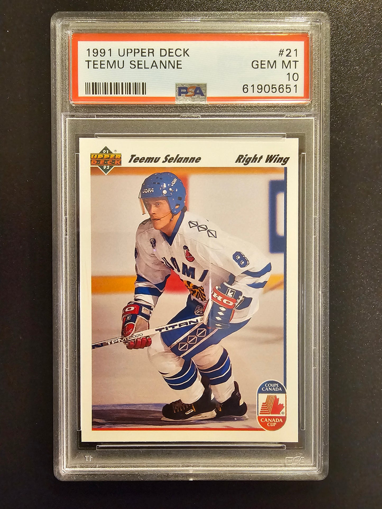 1991-92 Upper Deck - Teemu Selanne #21 PSA 10 RC