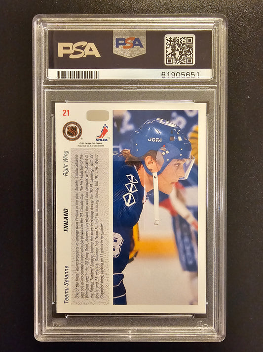 1991-92 Upper Deck - Teemu Selanne #21 PSA 10 RC
