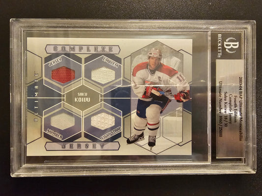 2003-04 In the Game Be A Player Ultimate Memorabilia 4th Edition - Complete Jersey Saku Koivu /30