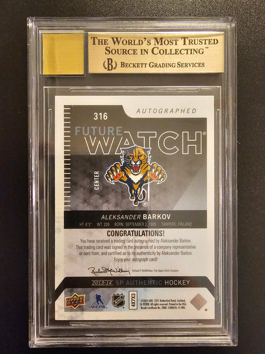 2013-14 Upper Deck SP Authentic Future Watch - Aleksander Barkov #316 BGS 9.5 RC