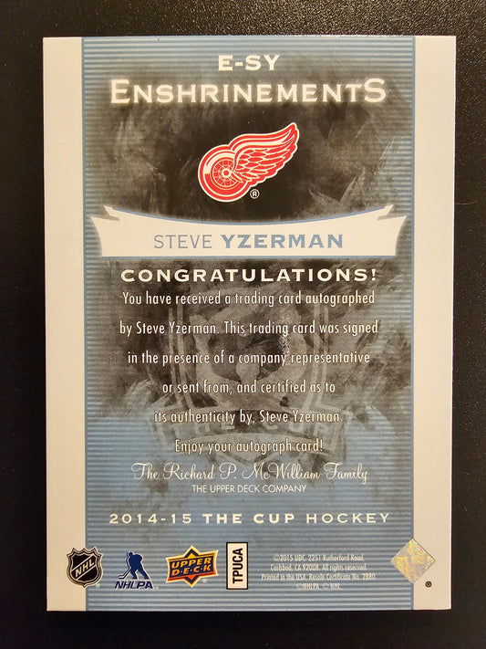 2014-15 Upper Deck The Cup Enshrinements Steve Yzerman #E-SY /25
