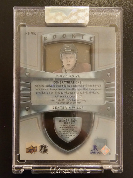 2019-20 Upper Deck Clear Cut - Rookie Tribute Autos Mikko Koivu #RT-MK