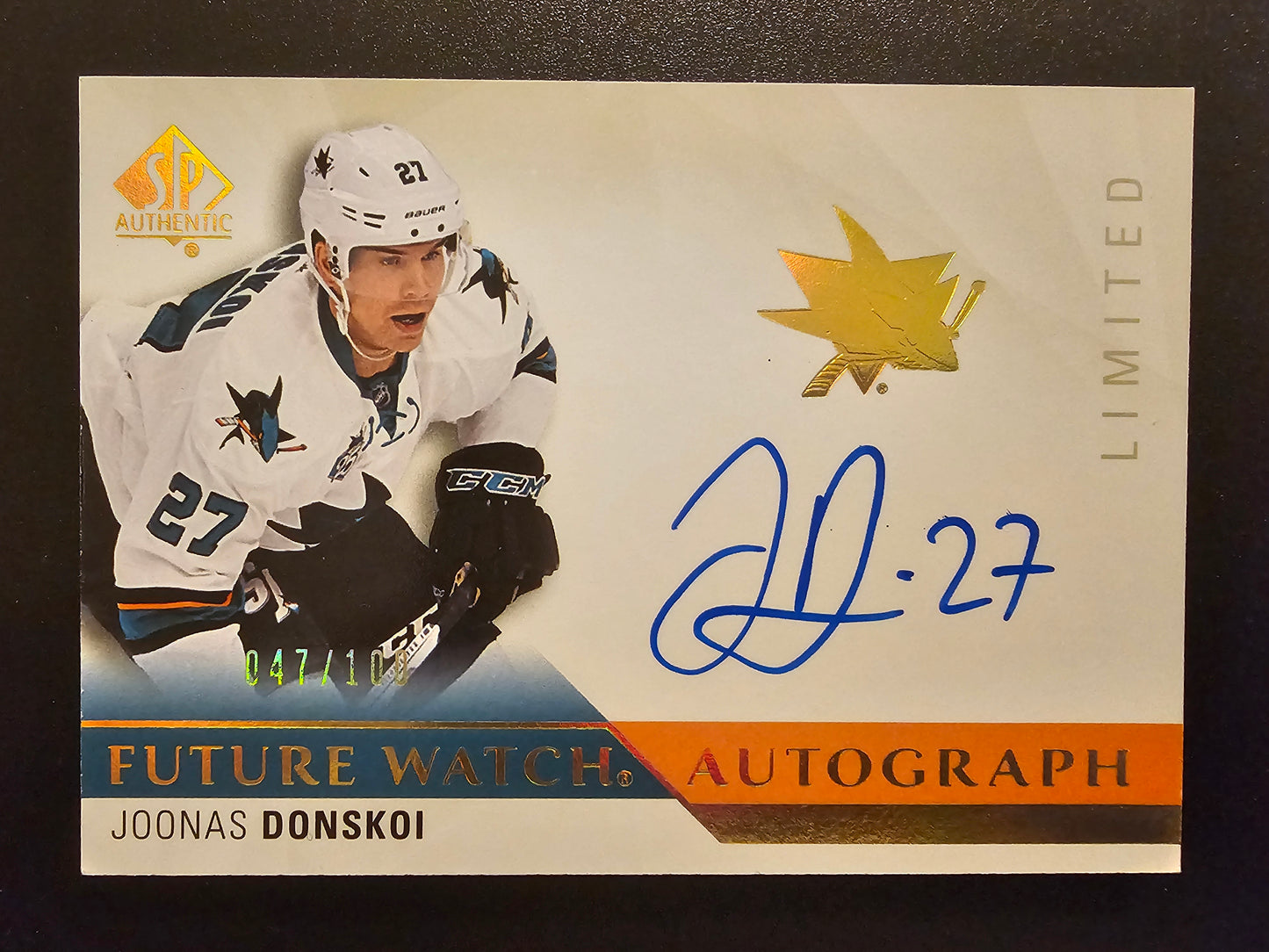 2015-16 Upper Deck SP Authentic Future Watch - Limited Autographs Joonas Donskoi #256 /100 RC