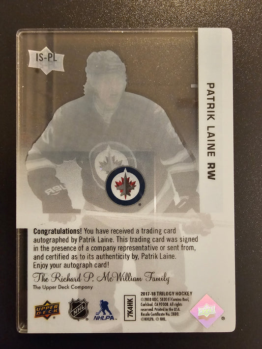 2017-18 Upper Deck Trilogy - Ice Scripts Patrik Laine #IS-PL
