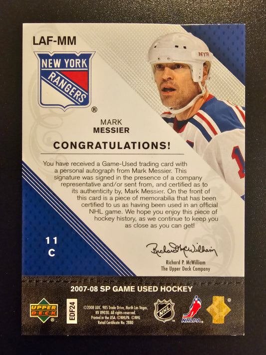 2007-08 Upper Deck SP Game Used Legendary Fabrics - Mark Messier #LAF-MM /10