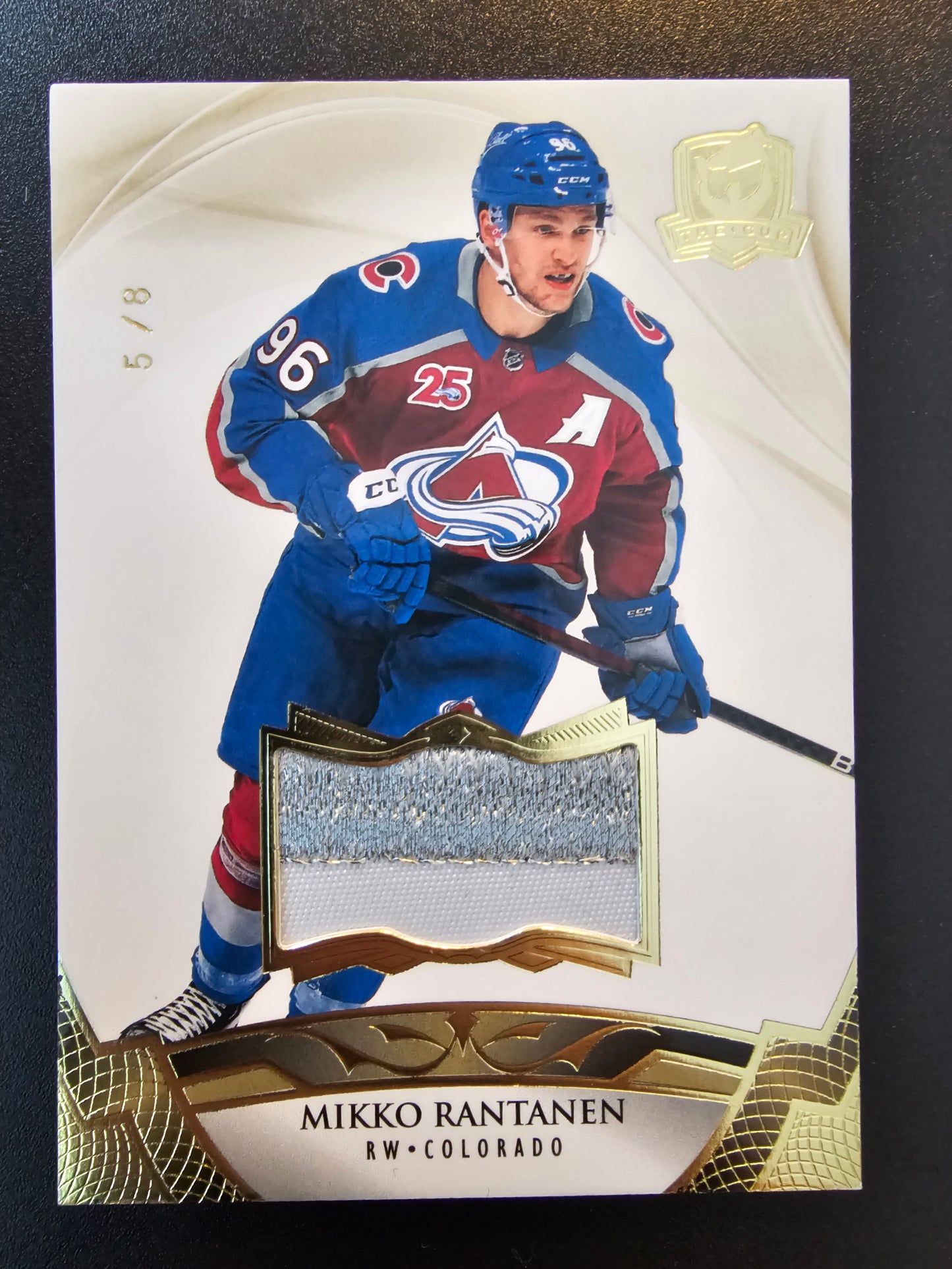 2020-21 Upper Deck The Cup - Gold Jersey Mikko Rantanen #5 /8