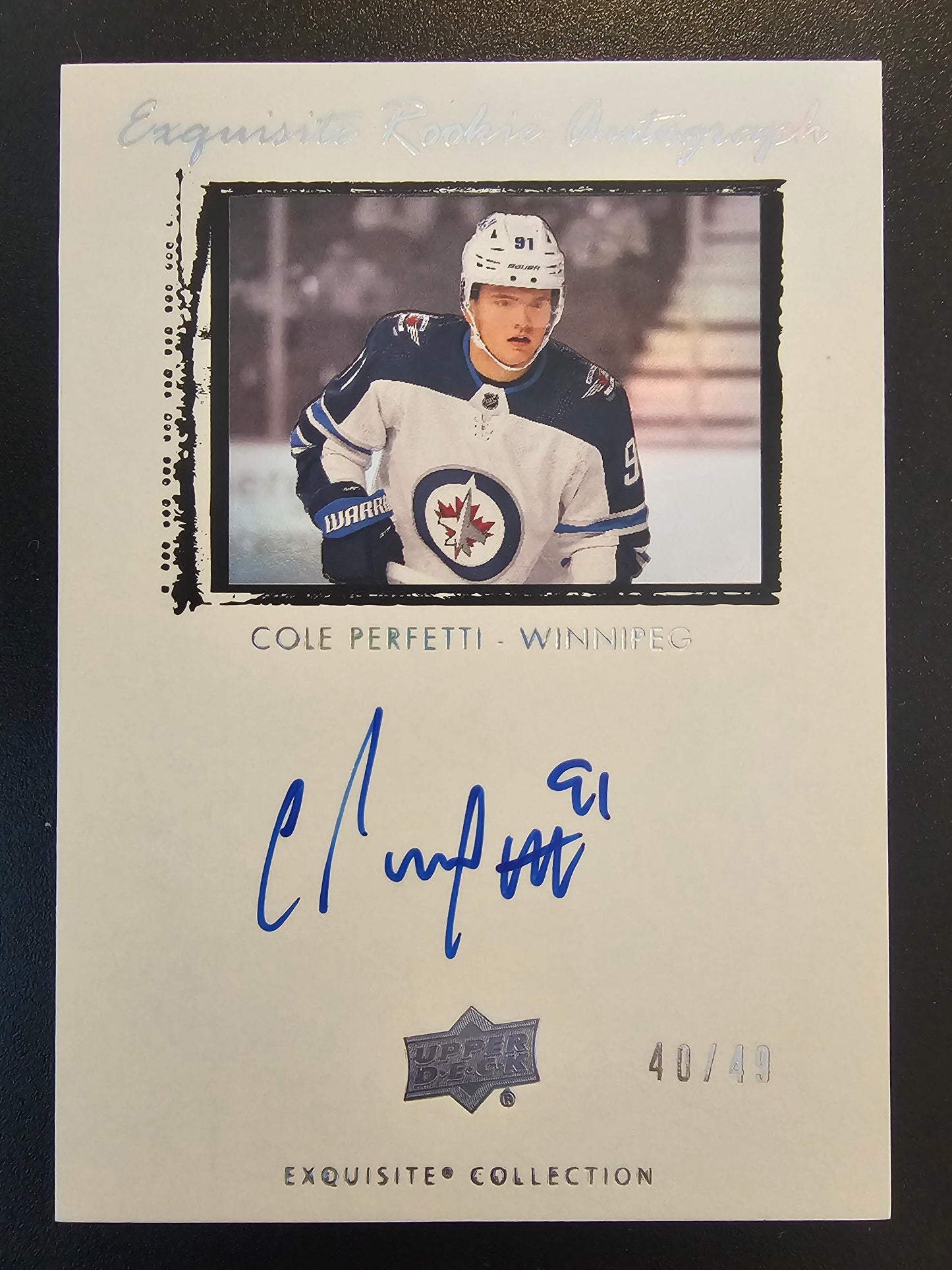 2021-22 Upper Deck Ice - 2009-10 Exquisite Collection Rookie Auto Cole Perfetti #09T-CP /49 RY