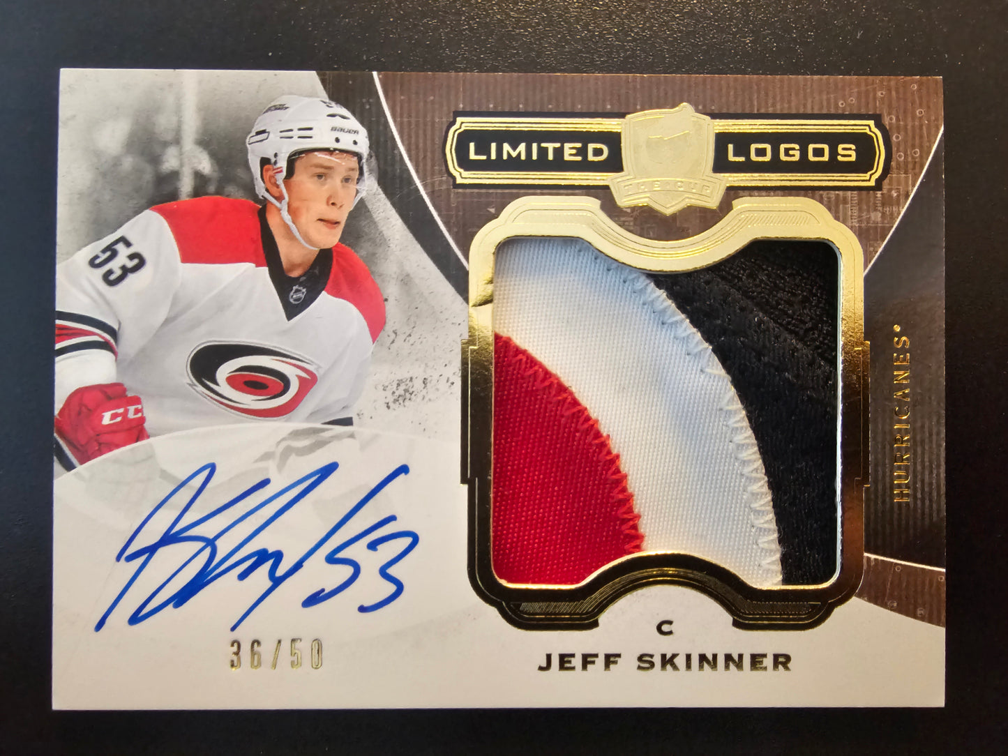 2014-15 Upper Deck The Cup - Limited Logos - Jeff Skinner #LL-SK /50