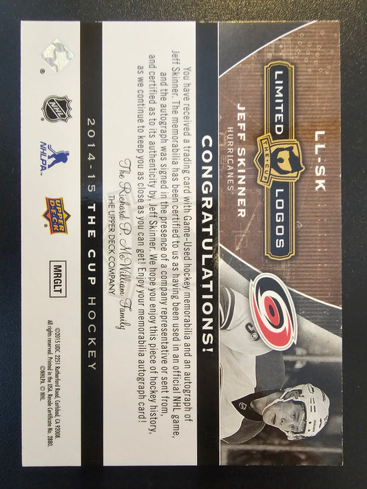 2014-15 Upper Deck The Cup - Limited Logos - Jeff Skinner #LL-SK /50