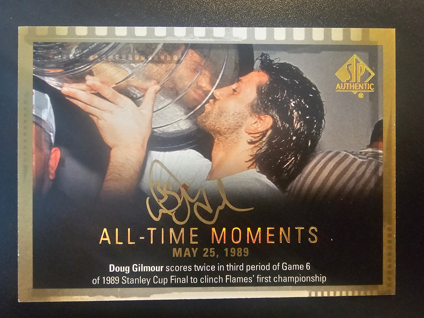 2015-16 Upper Deck SP Authentic - Limited Autographs - All-Time Moments - Doug Gilmour#137