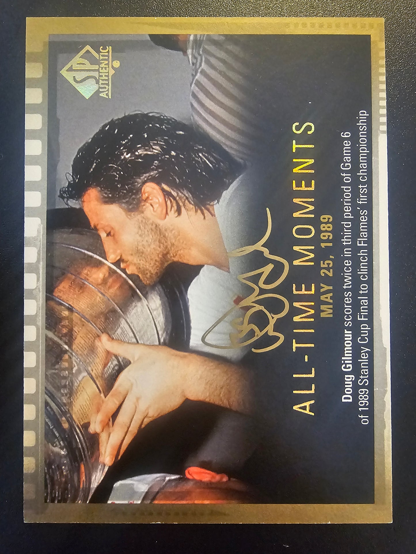 2015-16 Upper Deck SP Authentic - Limited Autographs - All-Time Moments - Doug Gilmour#137