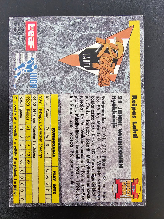 1993-94 Sisu Signature - Jonni Vauhkonen