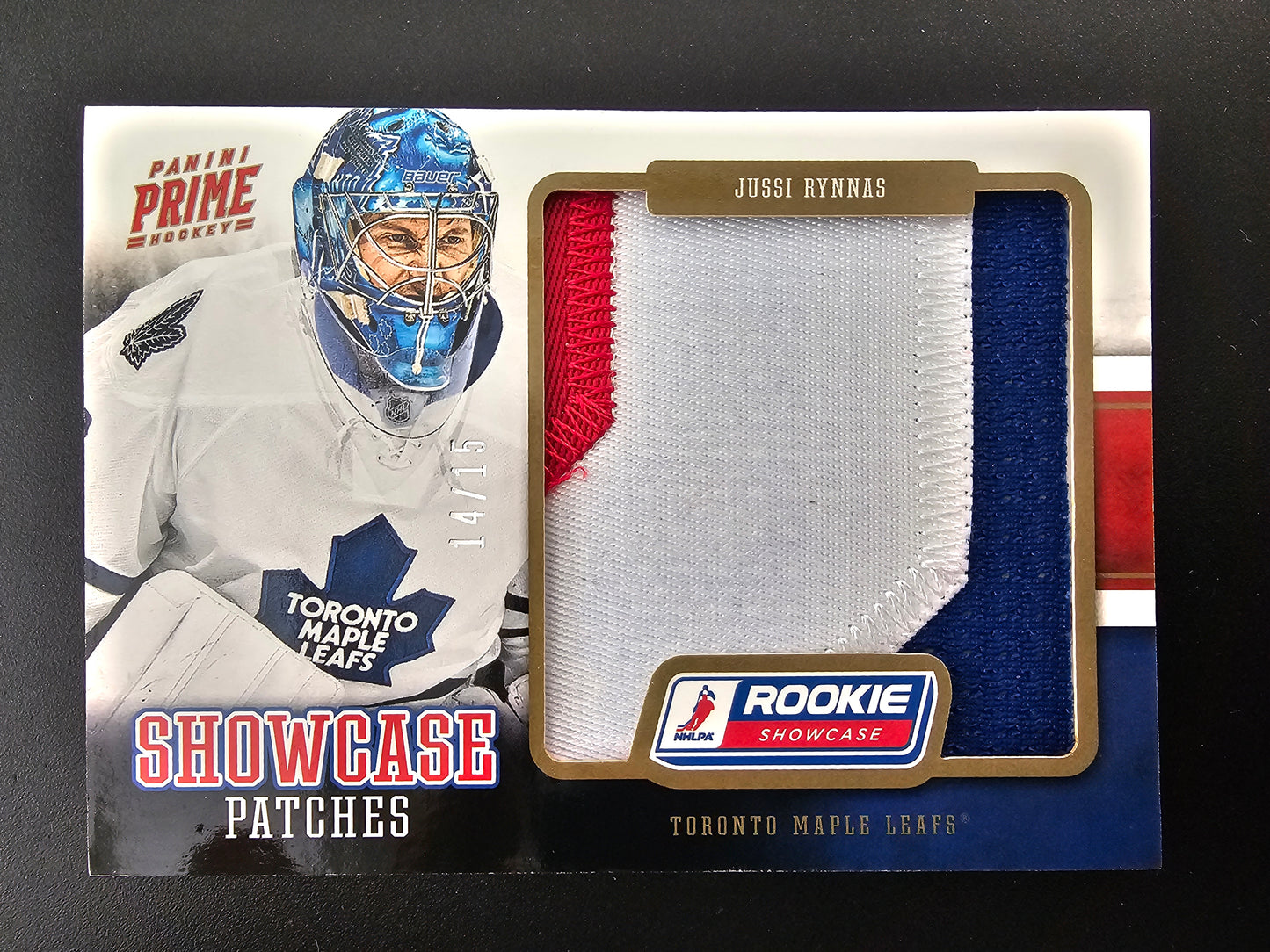 2012-13 Panini Prime - Showcase Patches - Jussi Rynnas #3 /15 RY