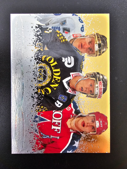1995-96 Sisu Limited Platinum Power - Saku Koivu - Jere Lehtinen - Ville Peltonen /720