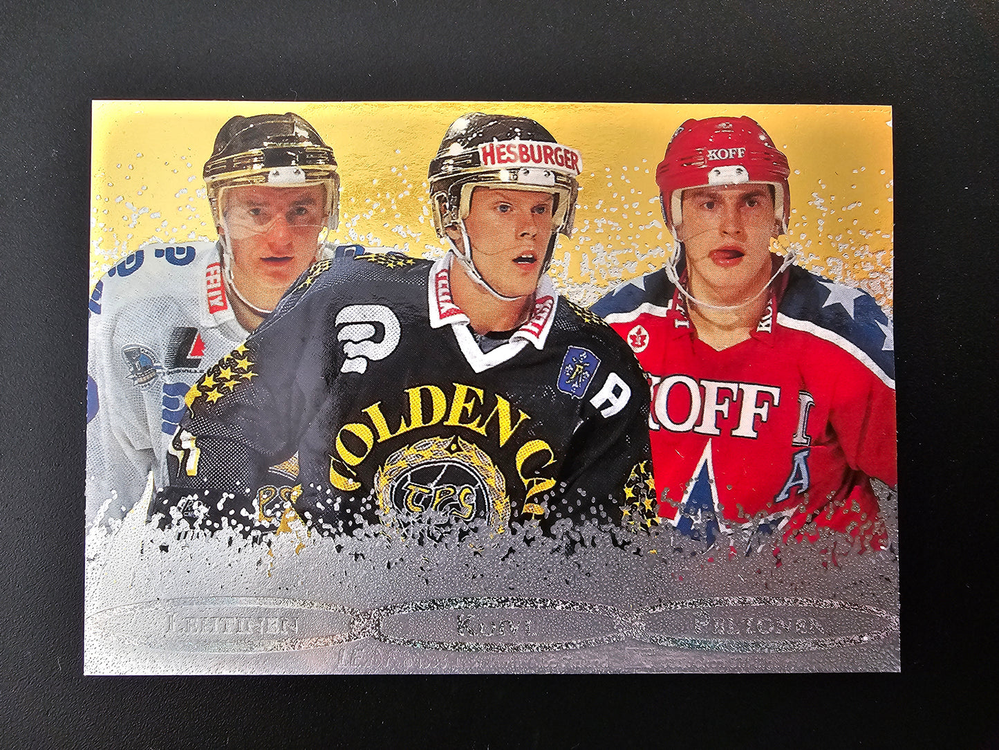 1995-96 Sisu Limited Platinum Power - Saku Koivu - Jere Lehtinen - Ville Peltonen /720