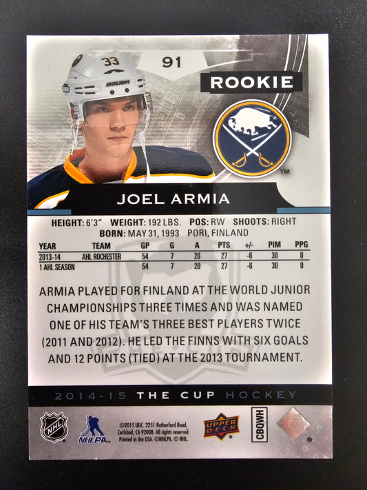 2014-15 Upper Deck The Cup Gold - Joel Armia #91 /10 RC