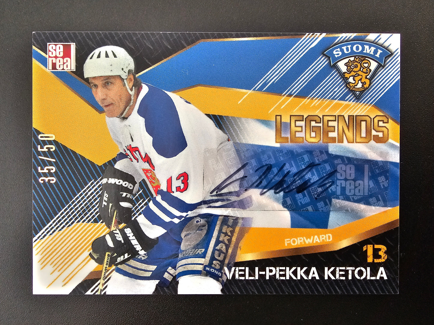 2016 Sereal Team Finland Legends Autograph Veli-Pekka Ketola #FIN-LGD-A02 /50