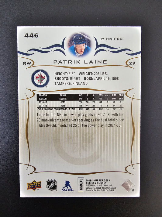2018-19 Upper Deck - High Gloss - Patrik Laine #446 /10