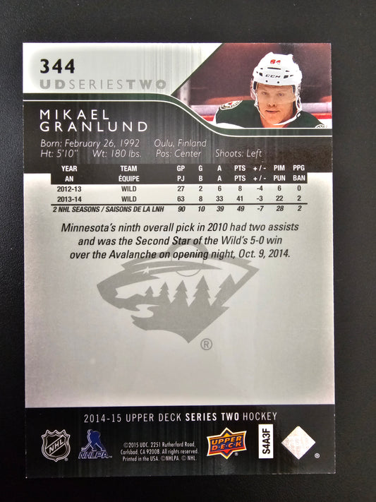 2014-15 Upper Deck - High Gloss - Mikael Granlund #344 /10