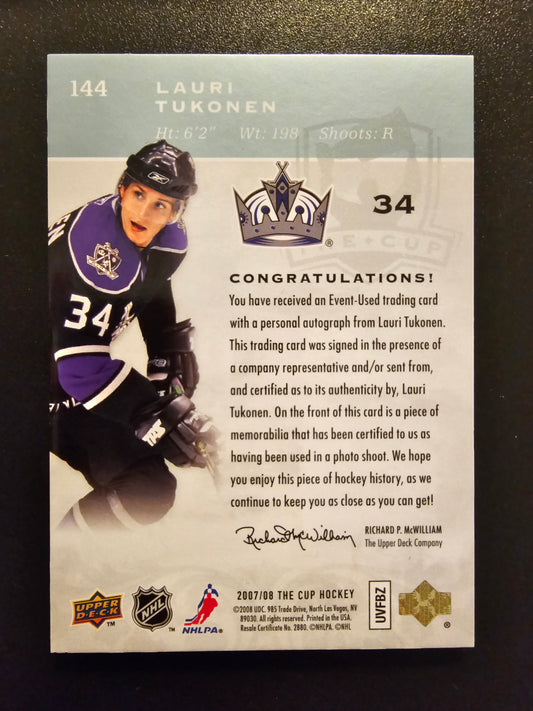2007-08 Upper Deck The Cup RPA - Lauri Tukonen #144 /249 RC