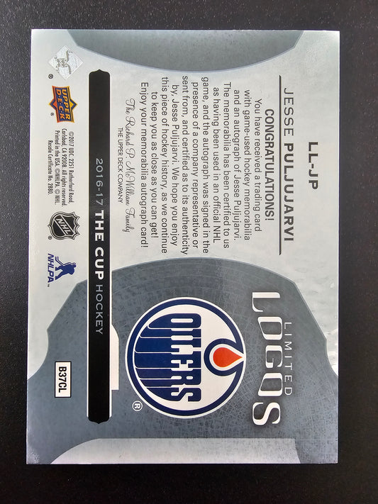 2016-17 Upper Deck The Cup - Limited Logos - Jesse Puljujarvi #LL-JP /50 RY