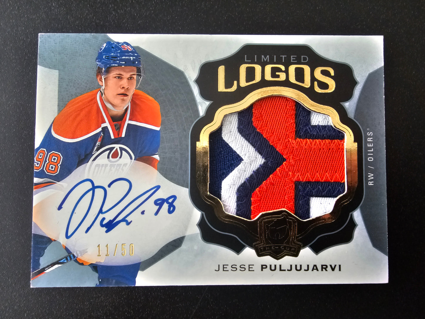 2016-17 Upper Deck The Cup - Limited Logos - Jesse Puljujarvi #LL-JP /50 RY