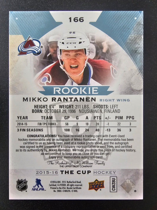 2015-16 Upper Deck The Cup RPA - Mikko Rantanen #166 /249 RC